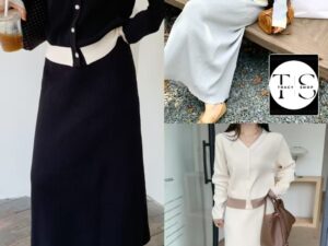 knitted 2pcs set